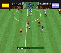 Capcom's Soccer Shootout (USA) In game screenshot
